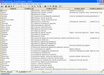 French->Portuguese Database 1.0 screenshot